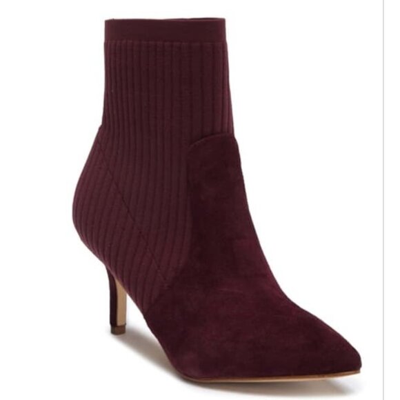 Marc Fisher Albinia Sock Boot burgundy - Picture 1 of 13
